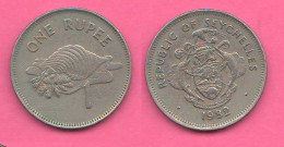 Seychelles 1 Rupee 1982 Seicelles 1 Rupia Nickel Coin - Seychelles