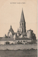 VE 6-(87) LE DORAT - ABSIDE DE L' EGLISE -  2 SCANS - Le Dorat