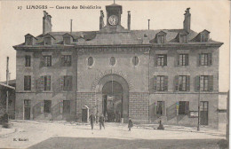 VE 6-(87) LIMOGES - CASERNE DES BENEDICTINS - TAMPON MILITAIRE - 2 SCANS - Limoges