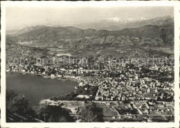12318624 Lugano TI Fliegeraufnahme Mit Monte Rosa Lugano - Other & Unclassified
