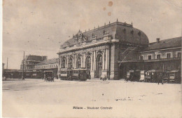 VE 7-( ITALIA ) MILANO - STAZIONE CENTRALE  - GARE CENTRALE - TRAMWAY - 2 SCANS - Milano (Milan)