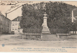 VE 10-(88) BRUYERES EN VOSGES - MONUMENT DU DOCTEUR VILLEMIN - 2 SCANS - Bruyeres