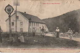 VE 11-(88) AU COL DU BONHOMME ,  ENTRE SAINT DIE ET COLMAR - LE POTEAU FRONTIERE AVANT LA GUERRE DE 1914/1915 - 2 SCANS - Other & Unclassified