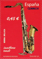 España 2010 Edifil 4550 Sello ** Instrumentos Musicales Saxofono Tenor Michel 4489 Yvert 4194 Spain Stamp Timbre Espagne - Neufs