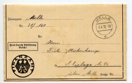 Germany 1937 Official Folded Document Cover; Melle - Finanzamt (Tax Office); Nochmalige Aufforderung Mit Strafandrohung - Covers & Documents