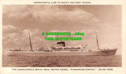 R551407 Union Castle Line To South And East Africa. The Union Castel Royal Mail - Welt