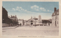 VE 14-(89) SAINT FLORENTIN - PLACE DU SOUVENIR - LE MONUMENT - CARTE COLORISEE - 2 SCANS - Saint Florentin