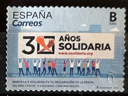 SPAIN 2019 Civil Values - 30th Anniversary Of The Campaign "The Solidarity X" Self-adhesive Postally Used MICHEL # 5353 - Gebraucht