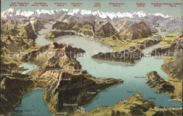 12318123 Luzern LU Vierwaldstaettersee Und Umgebung Alpenpanorama Aus Der Vogels - Andere & Zonder Classificatie