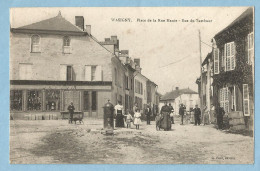 1077  CPA  WASIGNY   (Ardennes)  Place De La Rue Haute - Rue Du Tambour -  Animée  ++++++ - Other & Unclassified