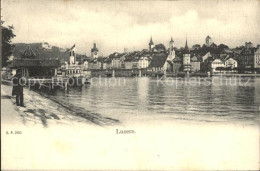 12318108 Luzern LU Uferpromenade Anleger Dampfer Vierwaldstaettersee Luzern - Andere & Zonder Classificatie