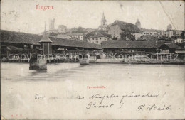 12318091 Luzern LU Spreuerbruecke Holzbruecke Vierwaldstaettersee Luzern - Andere & Zonder Classificatie