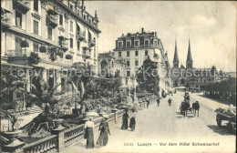 12318084 Luzern LU Vor Dem Hotel Schweizerhof Luzern - Andere & Zonder Classificatie