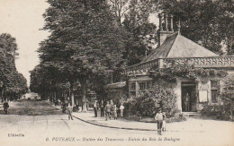 VE 17-(92) PUTEAUX - STATION DES TRAMWAYS - ENTREE DU BOIS DE BOULOGNE - 2 SCANS - Puteaux