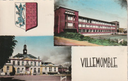 VE 18-(93) VILLEMOMBLE - CARTE MULTIVUES : COLLEGE CLEMENCEAU , HOTEL DE VILLE  - 2 SCANS - Villemomble