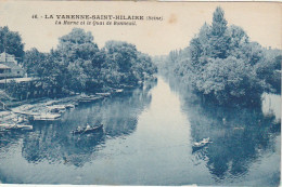 VE 19 -(94) LA VARENNE SAINT HILAIRE - LA MARNE ET LE QUAI DE BONNEUIL - CANOTEURS - 2 SCANS - Other & Unclassified