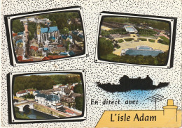 VE 20-(95) EN DIRECT AVEC L' ISLE ADAM  - CARTE MULTIVUES COULEURS - TELEVISIONS  - 2 SCANS - L'Isle Adam