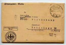 Germany 1931 Official Folded Document Cover; Melle - Finanzamt (Tax Office); Income & Sales Tax Notices - Covers & Documents