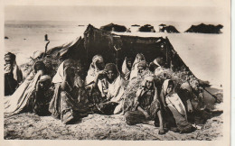 VE 21-( MAROC ) SCENES ET TYPES DU MAROC - CAMPEMENT DE NOMADES AU DESERT - 2 SCANS - Autres & Non Classés