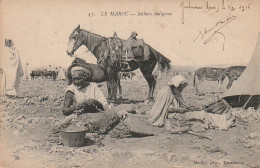 VE 21-(MAROC) LE MAROC  - SELLIERS INDIGENES - PHOT . MAILLET , CASABLANCA - 2 SCANS - Sonstige & Ohne Zuordnung