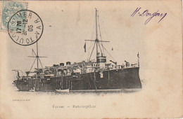 VE 23- MARINE MILITAIRE - PORTE TORPILLEUR " FOUDRE " - EDIT LEVET ET Cie - 2 SCANS - Warships