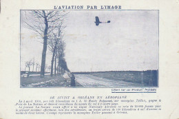 VE 23- DE JUVISY A ORLEANS EN AEROPLANE , EMILE DUBONNET - L' AVIATION PAR L' IMAGE - PUB ELIXIR DE VIRGINIE NYRDAHL - Autres & Non Classés