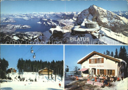 12317424 Pilatus Kulm Hotel Bellevue Bergwirtschaft Krienseregg Berghus Gondelba - Sonstige & Ohne Zuordnung