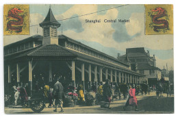 CH 57 - 20478 SHANGHAI, Market, China - Old Postcard - Unused - China