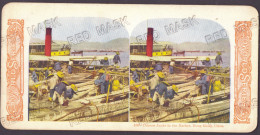 CH 57 - 23602 HONG KONG, Chinese Junks In The Harbor, China - Old Stereo Postcard ( 17,5/9 Cm ) - Unused - Cina