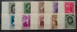 BELGIQUE N°573/582 MNH** - Unused Stamps