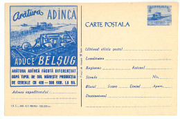 IP 61 C - 580b AGRICULTURE - Deep Plowingwheat Harvesting Romania - Stationery - Unused - 1961 - Postal Stationery