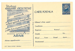 IP 61 C - 580e AGRICULTURE, Optional Insurance And Household Goods , Romania - Stationery - Unused - 1961 - Interi Postali
