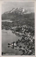 12316112 Weggis Vierwaldstaettersee Vierwaldstaettersee Pilatus Fliegeraufnahme  - Sonstige & Ohne Zuordnung