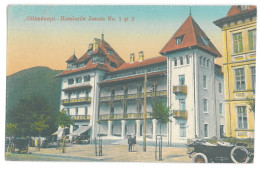 RO 38 - 18547 CALIMANESTI, Valcea, Old Car, Carriage, Romania - Old Postcard, CENSOR - Used - 1918 - Roumanie