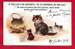 AF282 FANTAISIES CHATS CHATONS CATS MARMITE AU FEU ILLUSTRATEUR BARNES FLORENCE HOUSE N°3873 EN 1922 - Other & Unclassified