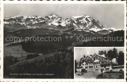 12315940 St Anton Oberegg Gasthaus Pension Roessli Mit Saentis Und Altmann Appen - Andere & Zonder Classificatie