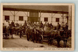 13473106 - Cellars Af Rishon Le Zion Loading For Transport Pferdefuhrwerk Nr 12 - Judaika, Judentum