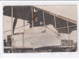 AVIATION :  Carte Photo - Autographe De L'aviateur ETEVE à Versailles - état - Airships