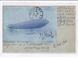 AVIATION : BALLON - Autographe De SURCOUF (constructeur) - Bon état - Zeppeline