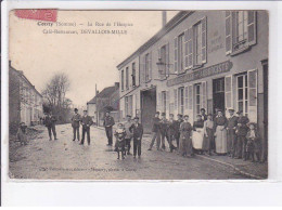 CONTY: La Rue De L'hospice, Café-restaurant Devallois-mille - état - Conty