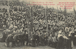 CPA29- QUIMPER- Messe En Plein Air De Monseigneur Duparc , Evèque De Quimper- Publicité De La Marque ''Au Bon Frotteur'' - Quimper