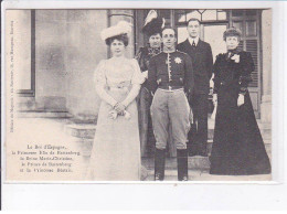 BIARRITZ: Roi D'espagne Et Princesse Ena De Battenberg, Reine Marie-Christine Et Prince De Battenberg - Très Bon état - Biarritz