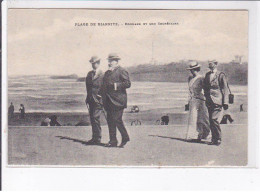 BIARRITZ: Le Roi D'angleterre Edouard VII Et Son Secrétaire, Plage De Biarritz - Très Bon état - Biarritz