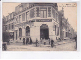 MERVILLE: Coin De La Grand'place, Banque, Société Générale - Très Bon état - Merville