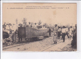 CÔTE D'IVOIRE: Grand-bassam, Embarquement D'une Bille D'acajou, Vapeur "colonia" - Très Bon état - Côte-d'Ivoire