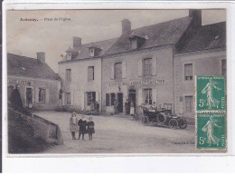 ARDENAY: Place De L'église, L'oiseau Boulanger Et Cafetier - Très Bon état - Autres & Non Classés