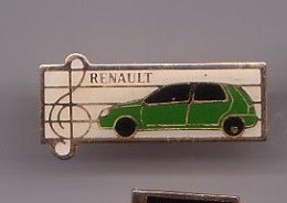 Pin's Renault Voiture Verte Clef De Sol Note De Musique Réf 783 - Renault