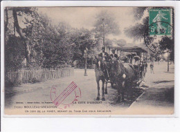 MOULLEAU-ARCACHON: Un Coin De La Forêt, Départ Du Tramway Car Pour Arcachon - état - Other & Unclassified