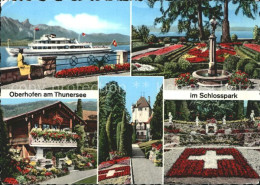 12310451 Oberhofen Thunersee Faehre Schlosspark Teilansichten Oberhofen Thunerse - Autres & Non Classés