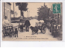 BRIARE-sur-LOIRE: De La Ferme à La Ville, Le Transport Du Lait Par Voiture à Chien - Très Bon état - Briare